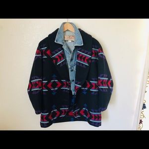 Vintage Knockabouts by Pendleton wool Navajo coat